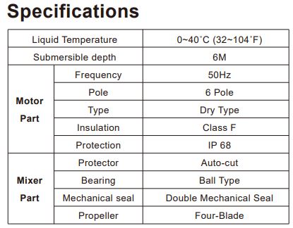 EM - Submersible Mixer